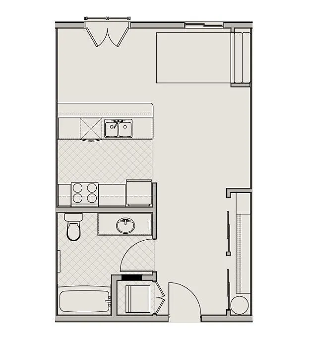 Floor plan Studio B
