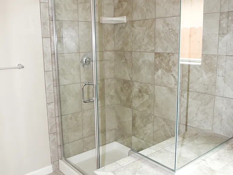 walk in shower, soaking tub Master bath