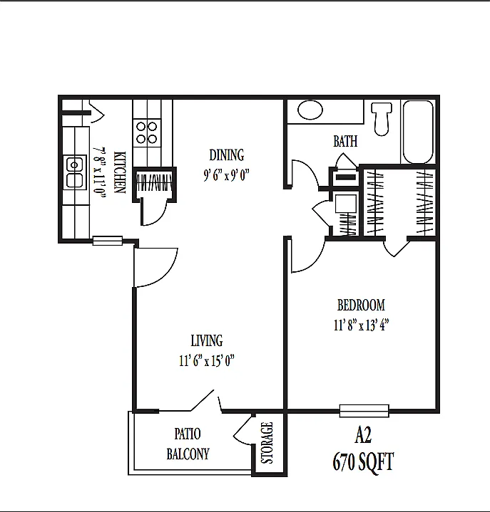 Floor plan A2 (REMODEL)