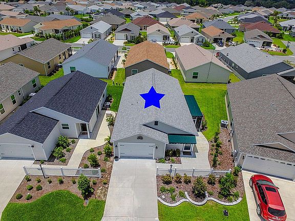 aerial marked with blue star