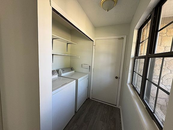 Washer and dryer included.