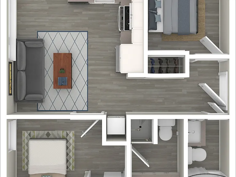 2 Bedroom - 2 Bath 2 Bedroom - 2 Bath