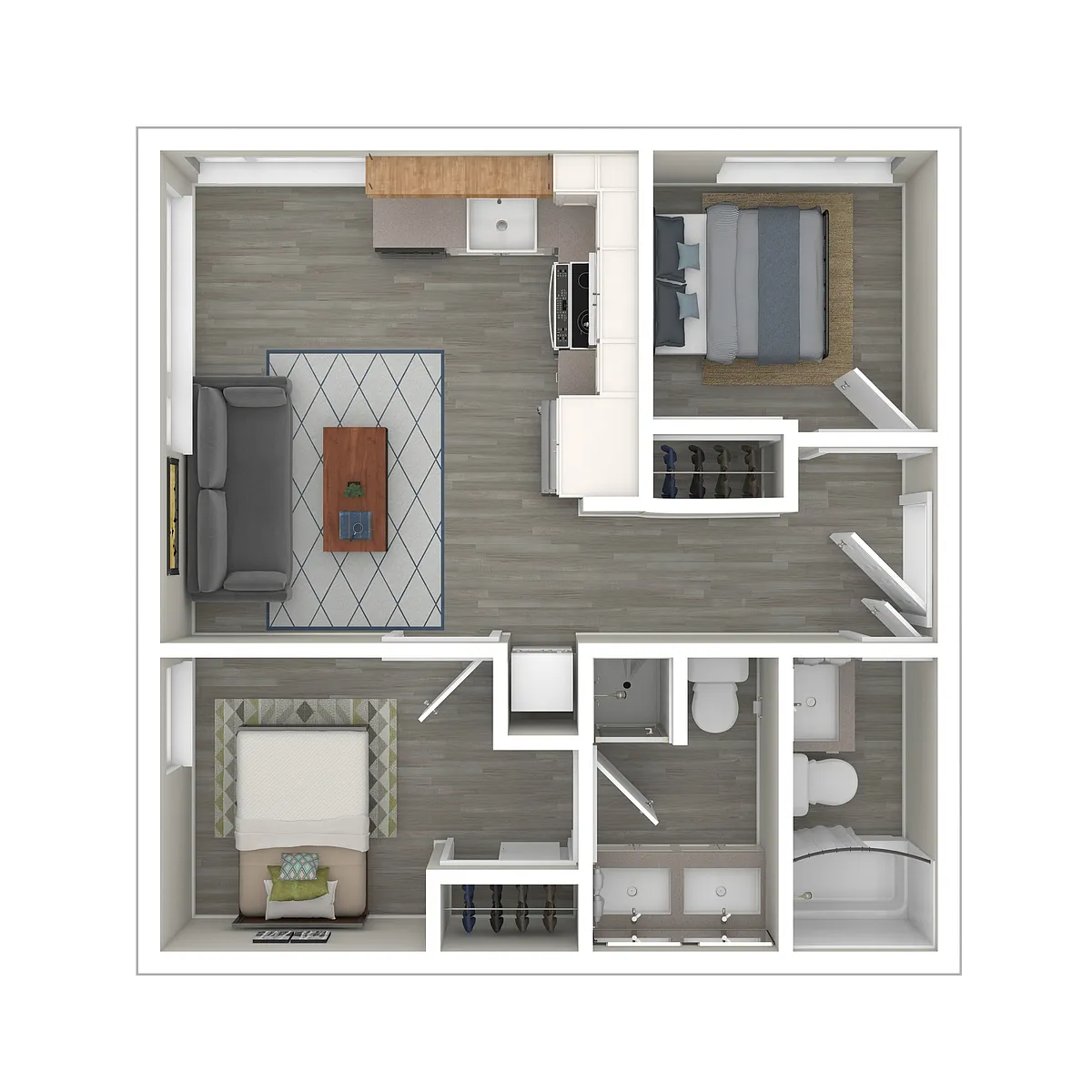 Floor plan 2 Bedroom