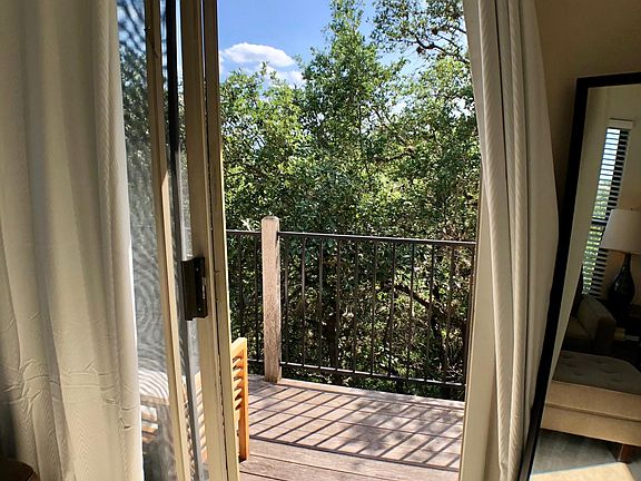 Wonderful deck right off the master bedroom