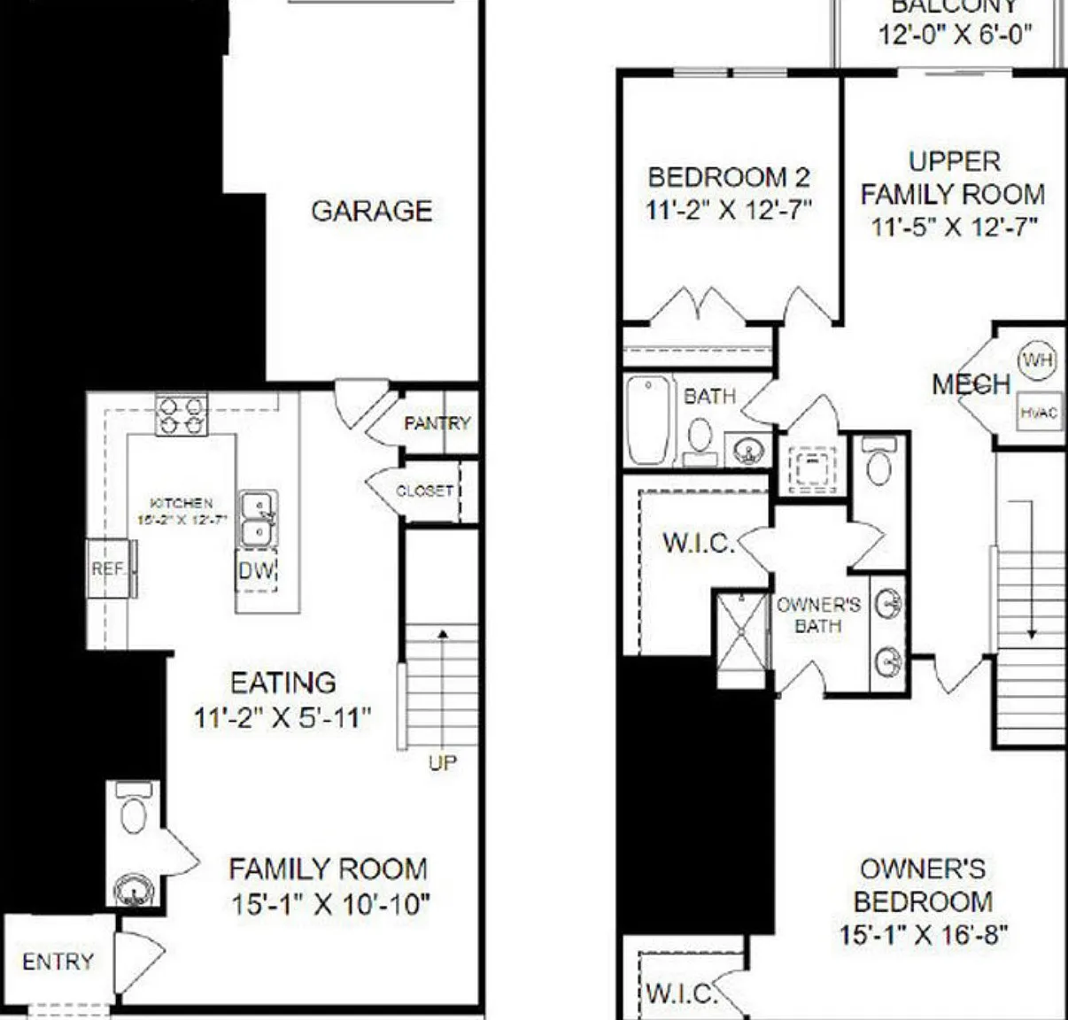 2 bed, 2.5 bath, 1573 sqft, $2,400 — Photo 2