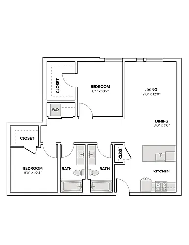 Floor plan A13D