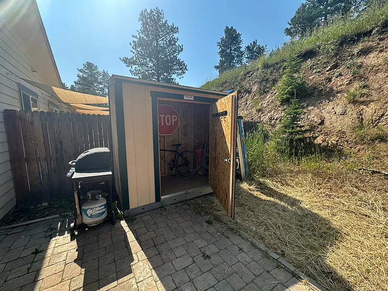 Tuff shed on back patio