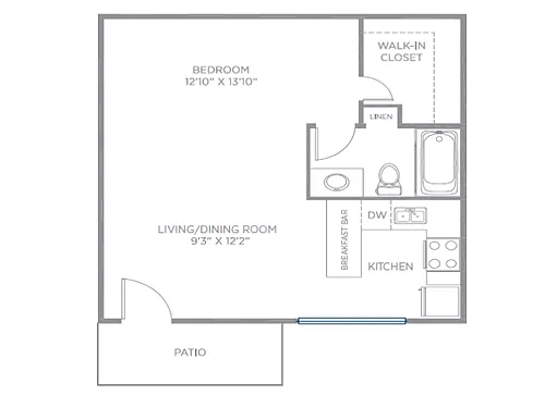 Floor plan 1S