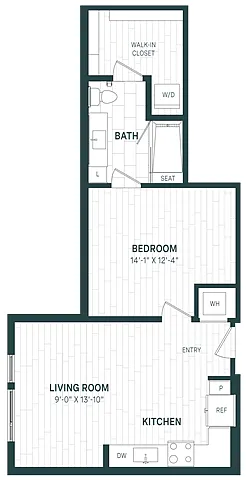 Floor plan Studio-A05c-P