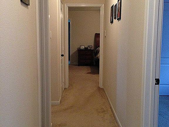 hall way to master bedroom