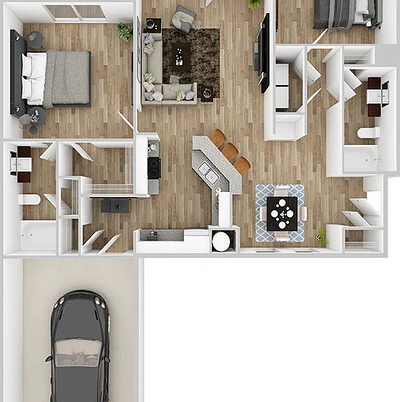 2 Bedroom | 2 Bath | 1186 SF | Renovated 2 Bedroom | 2 Bath | 1186 SF | Renovated