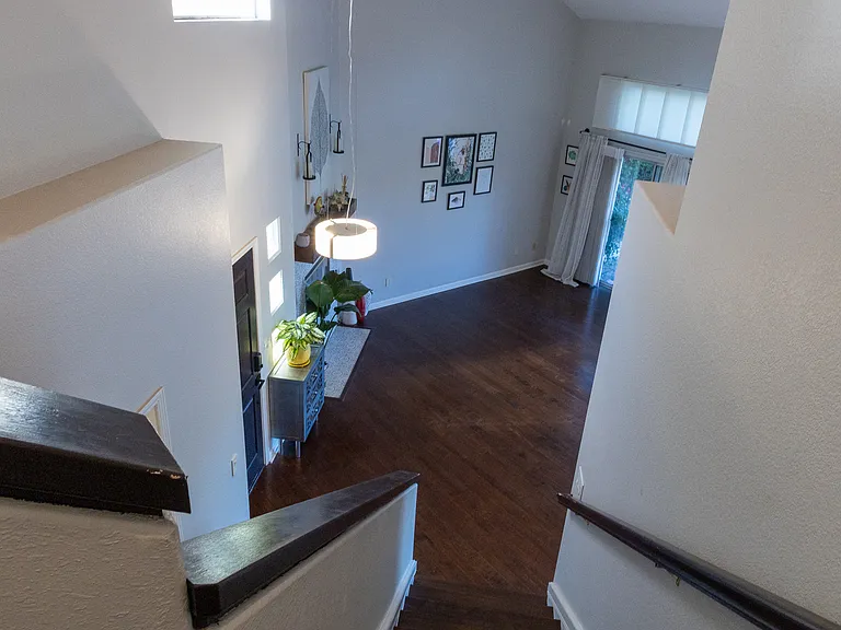 Living room view from Upstairs