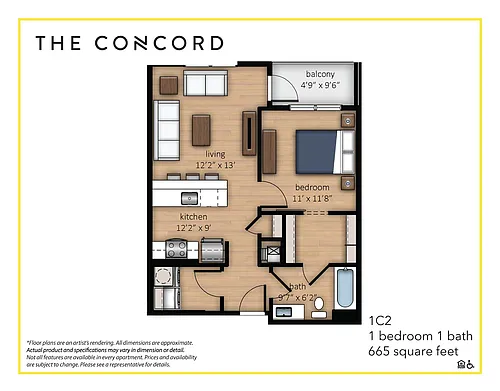 Floor plan 1C2
