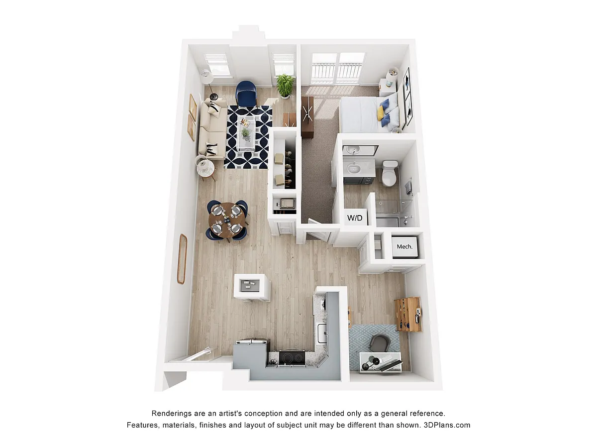 Floor plan Sardinia (+ Den)