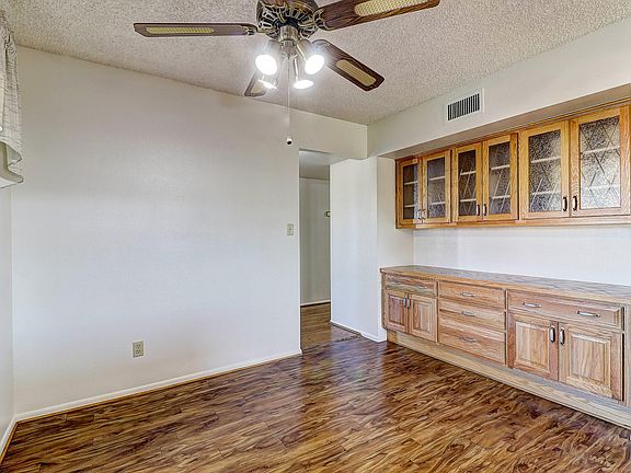 Dining area with built in Buffett