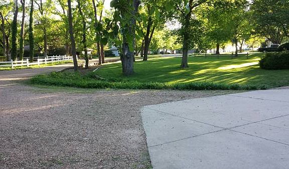 View from driveway/garage