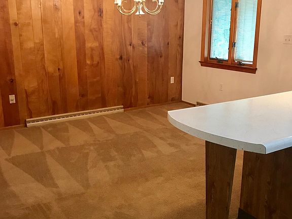 Dining room; carpeted