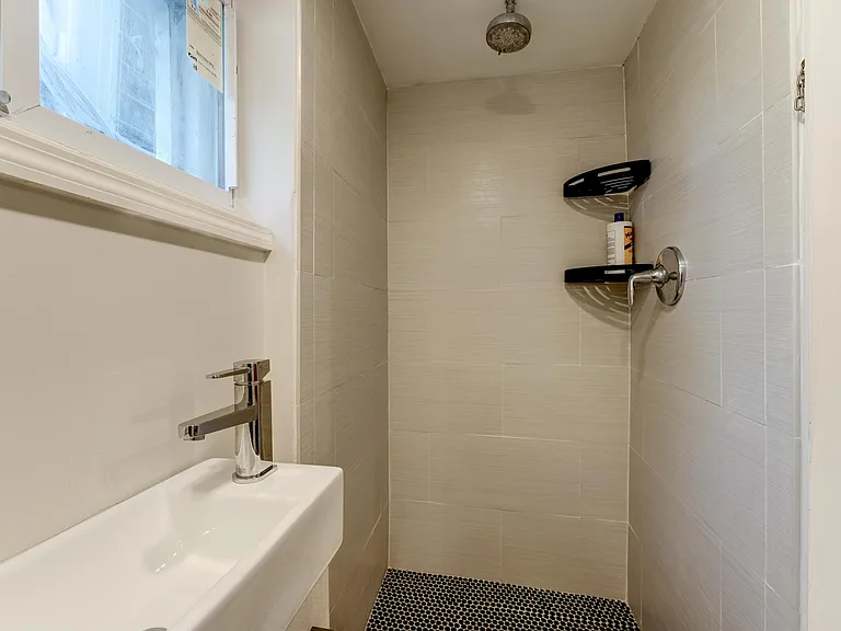 Custom tiled shower!
