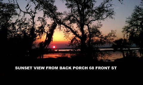 Sunset view from back porch