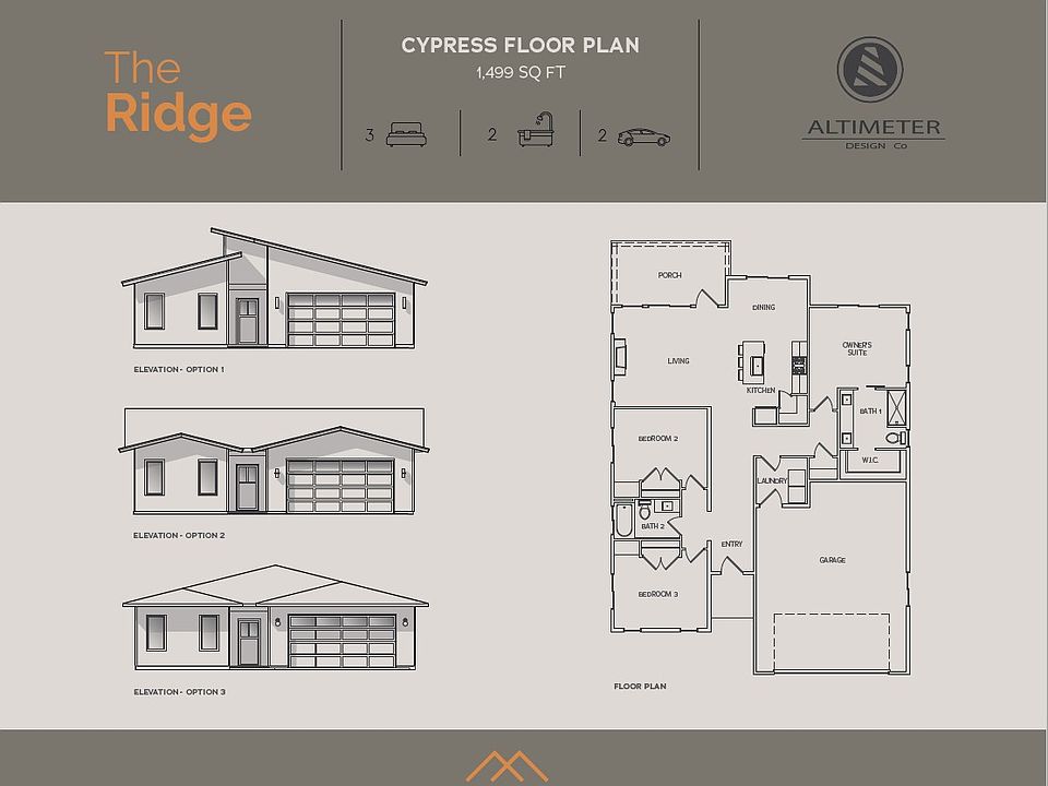 3 roof types for this plan are available