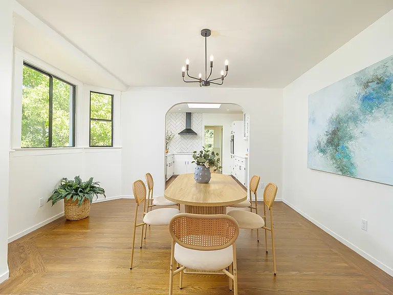 Separate dining space