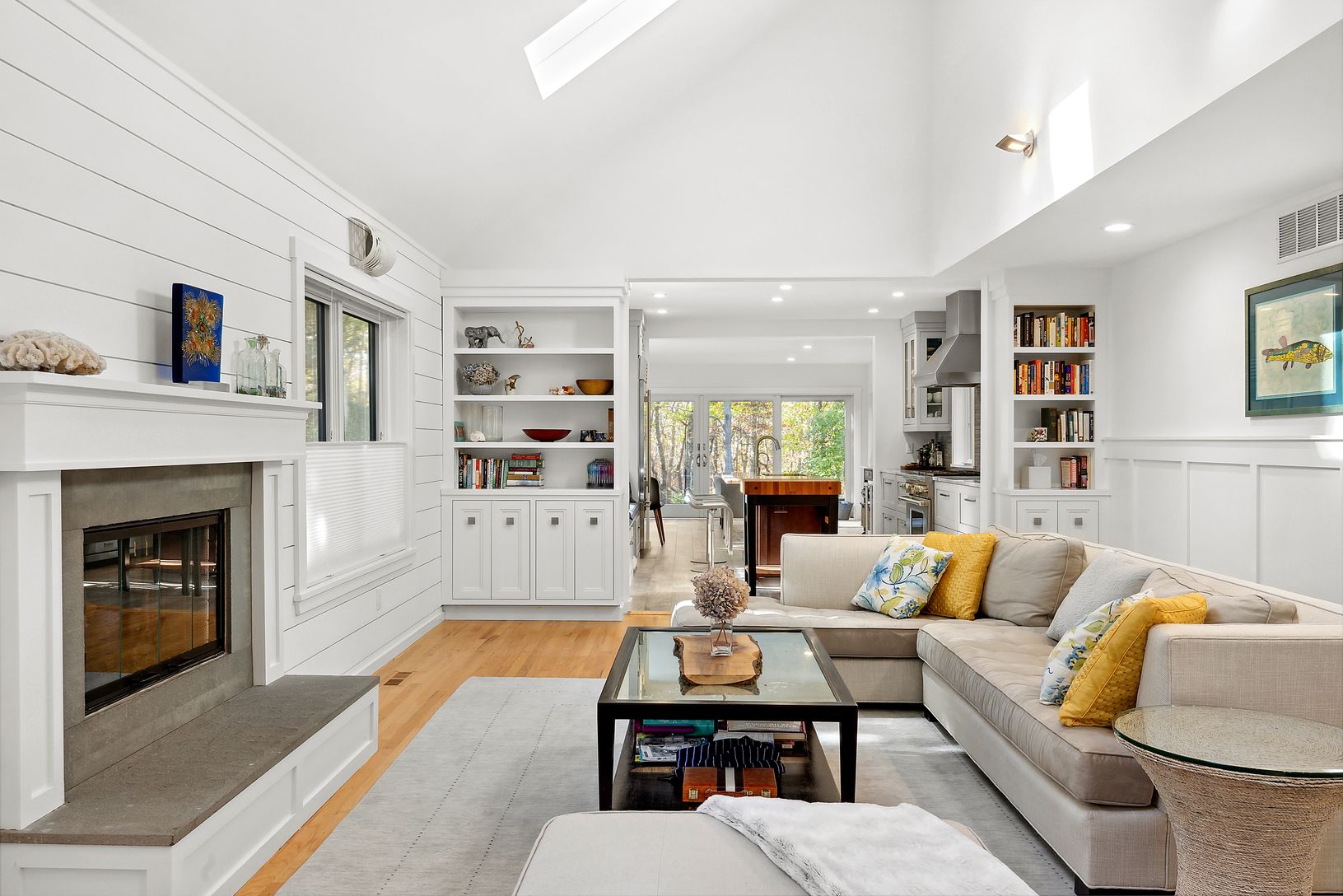  Formal Living with Gas Fireplace