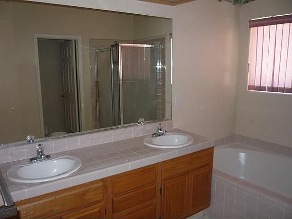 Dual vanity in master bedroom