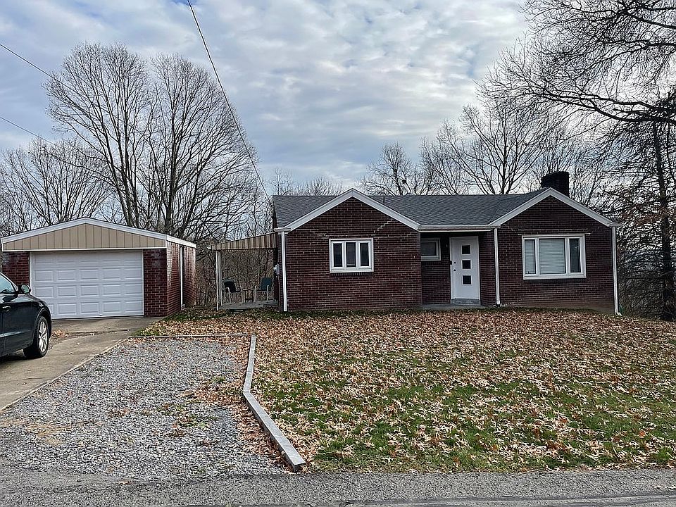 Front of house and garage 