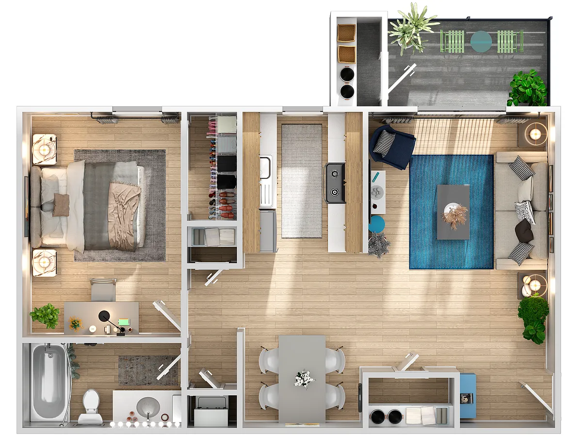 Floor plan 1X1