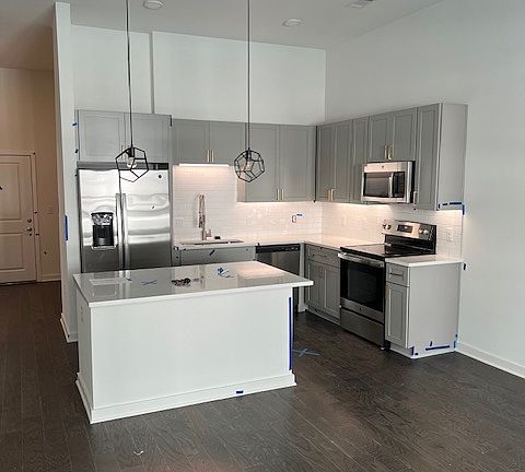 Kitchen view from living area