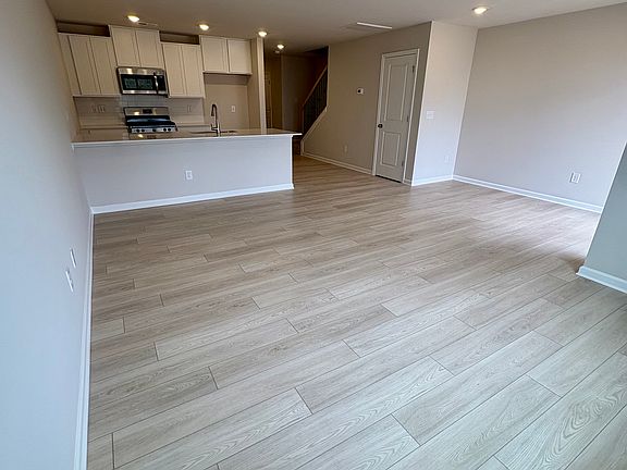 living room and kitchen view