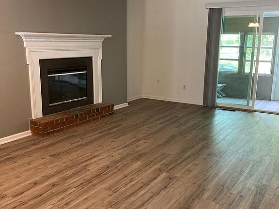 Living room with fire place