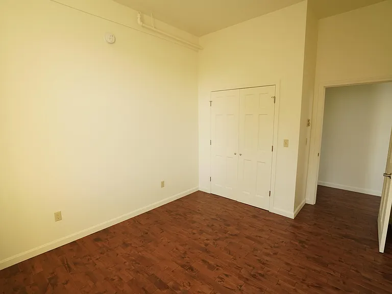 Master bedroom with closet.