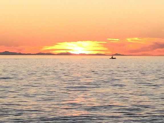 Sunset over San Juan Islands