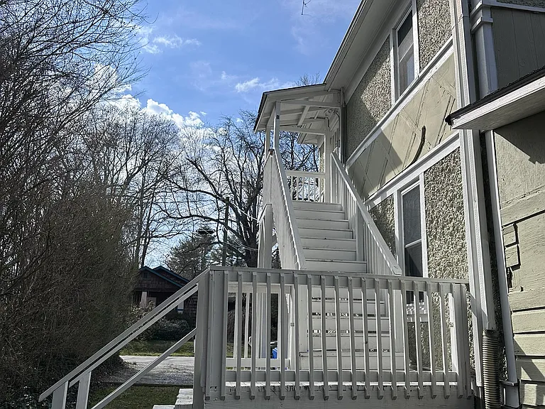 Stairs leading to Unit B