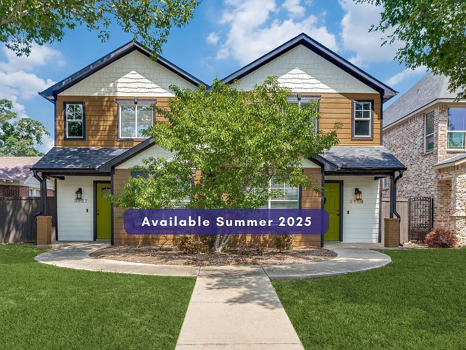 3129 Lubbock: Great location, near TCU. 3 or 6 bedrooms. Covered parking. Backyard. Available 2025.