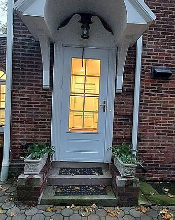 Side entryway at Kitchen. 
