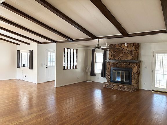 View from living room to front door.