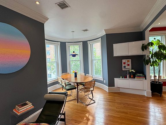 Living and dining areas