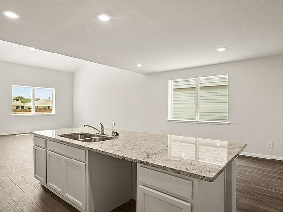Kitchen to Dining and Family Room