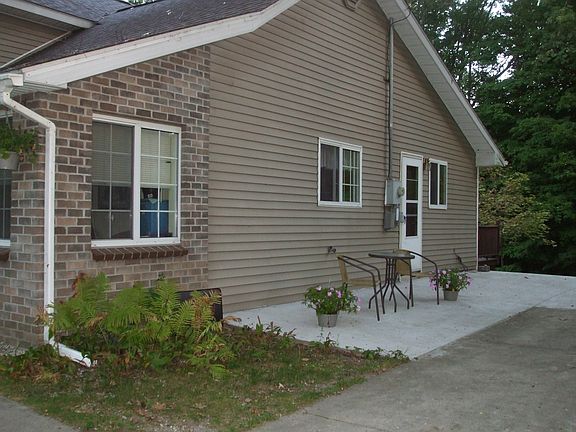East driveway & new patio