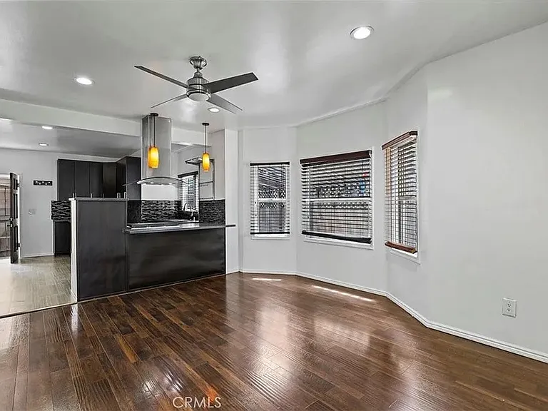 Dining room and kitchen
