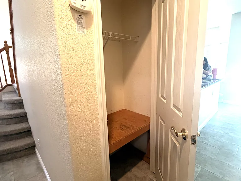 Storage closet First Floor Hallway