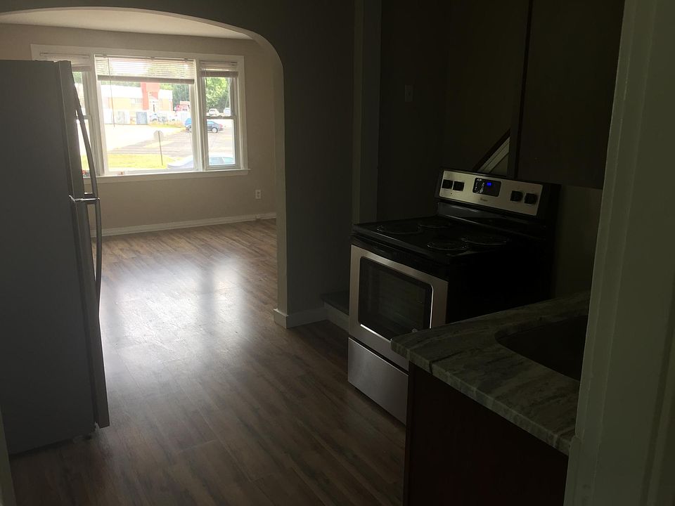 Kitchen into living room
