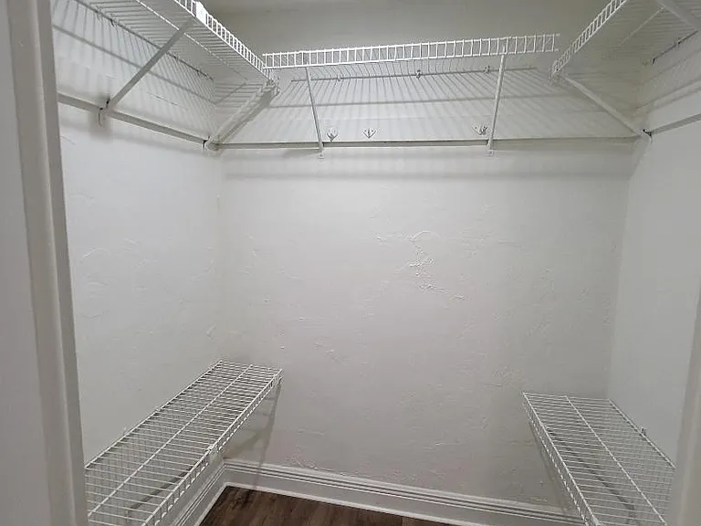 Master bedroom walking closet