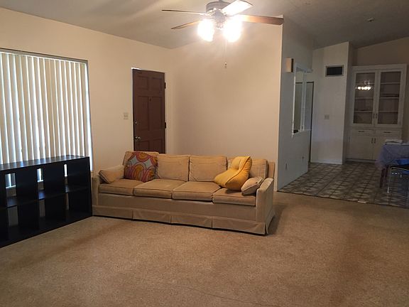 Living room into dining area