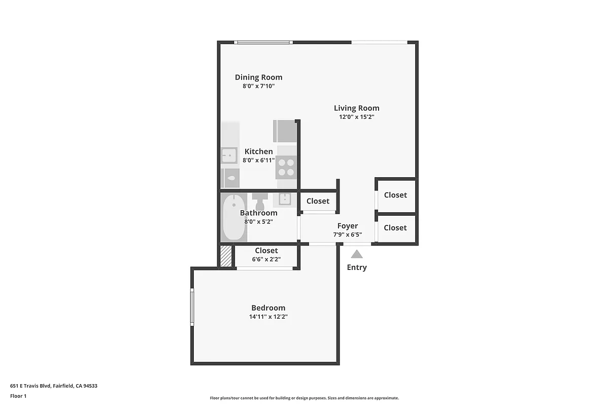 Floor plan 1 Bedroom
