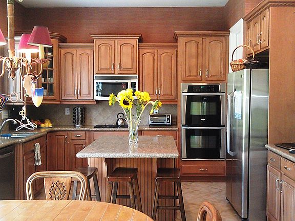 Kitchen with SS Appliances double oven