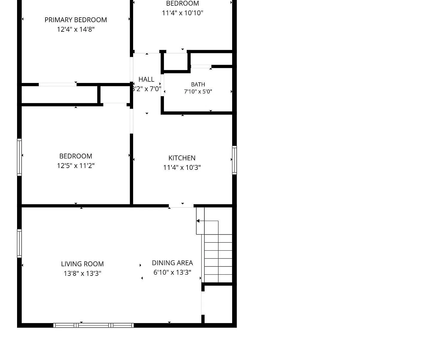 3 bed, 1.0 bath, 1109 sqft, $3,800 — Photo 3