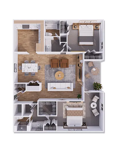 Floor plan East Mid B2
